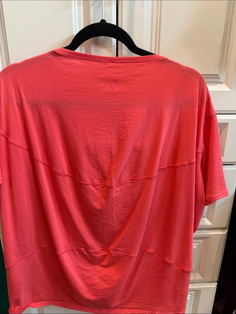 lululemon athletica Coral Pink Short Sleeve Track Top